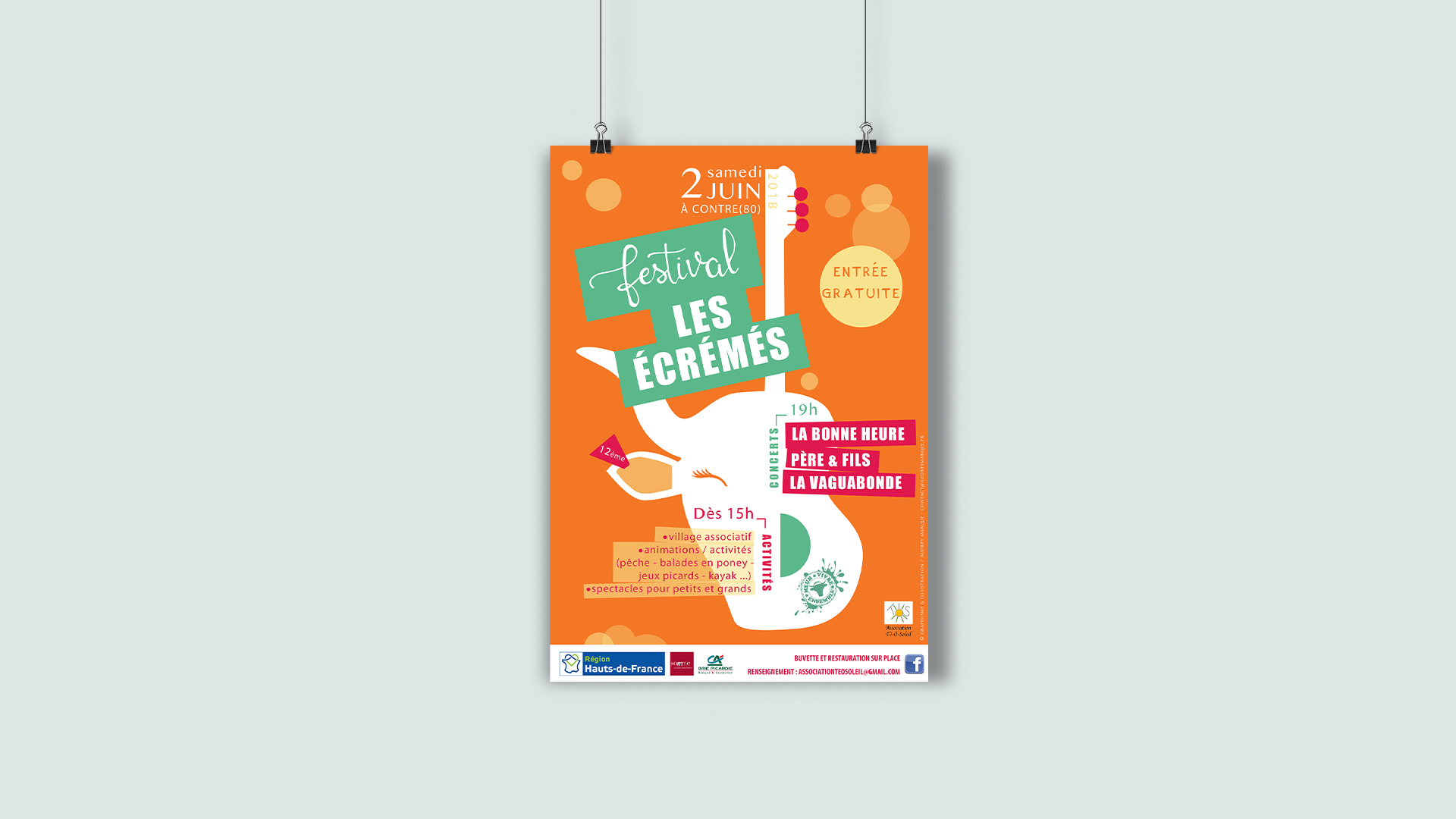 affiche festival les écrémés