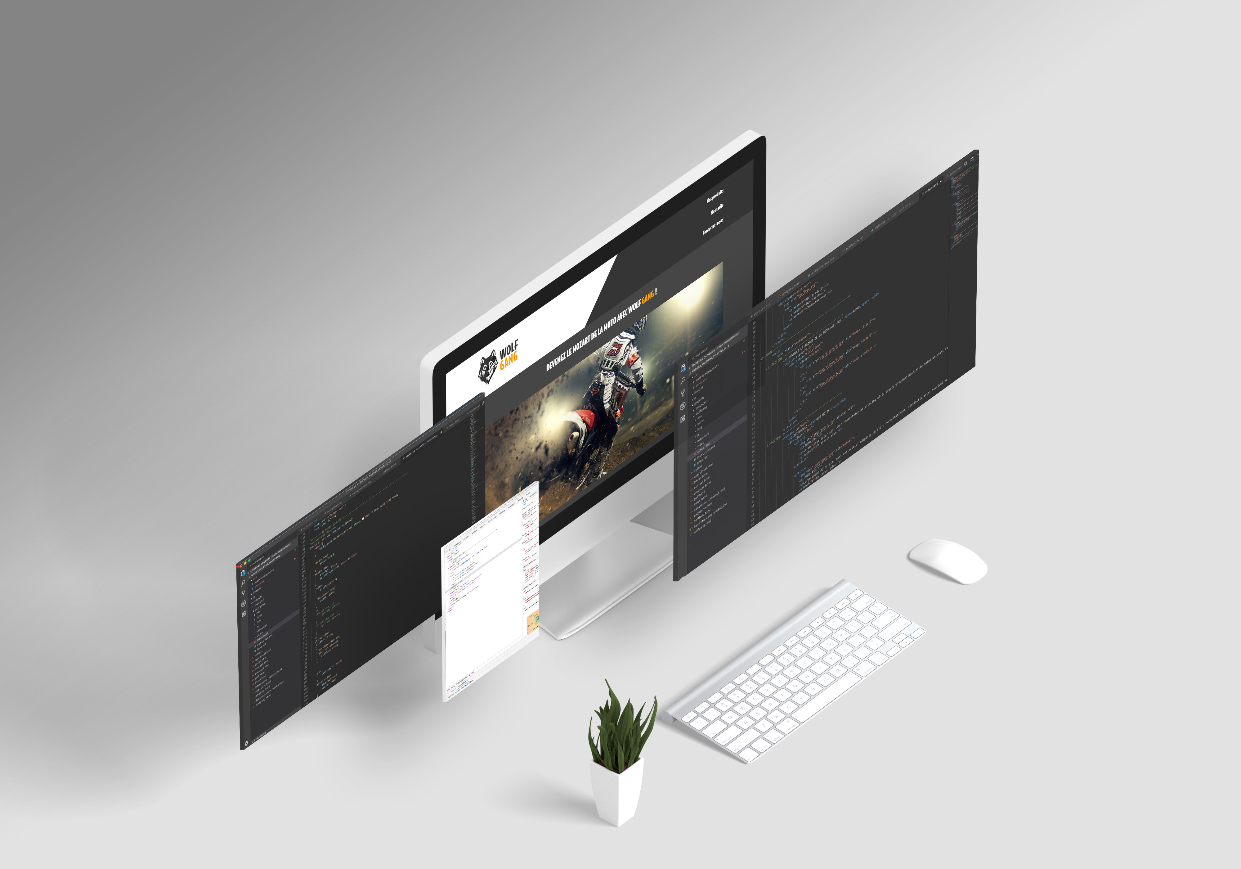 page d'intégration en HTML et CSS