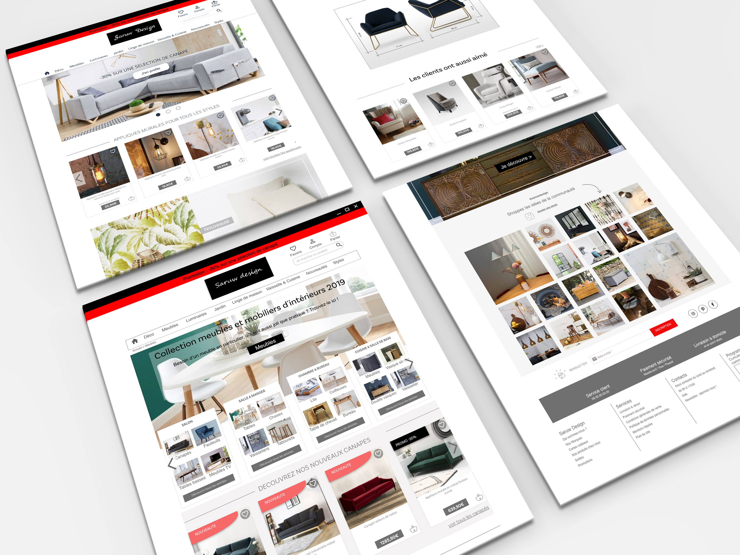 responsive web mock-ups